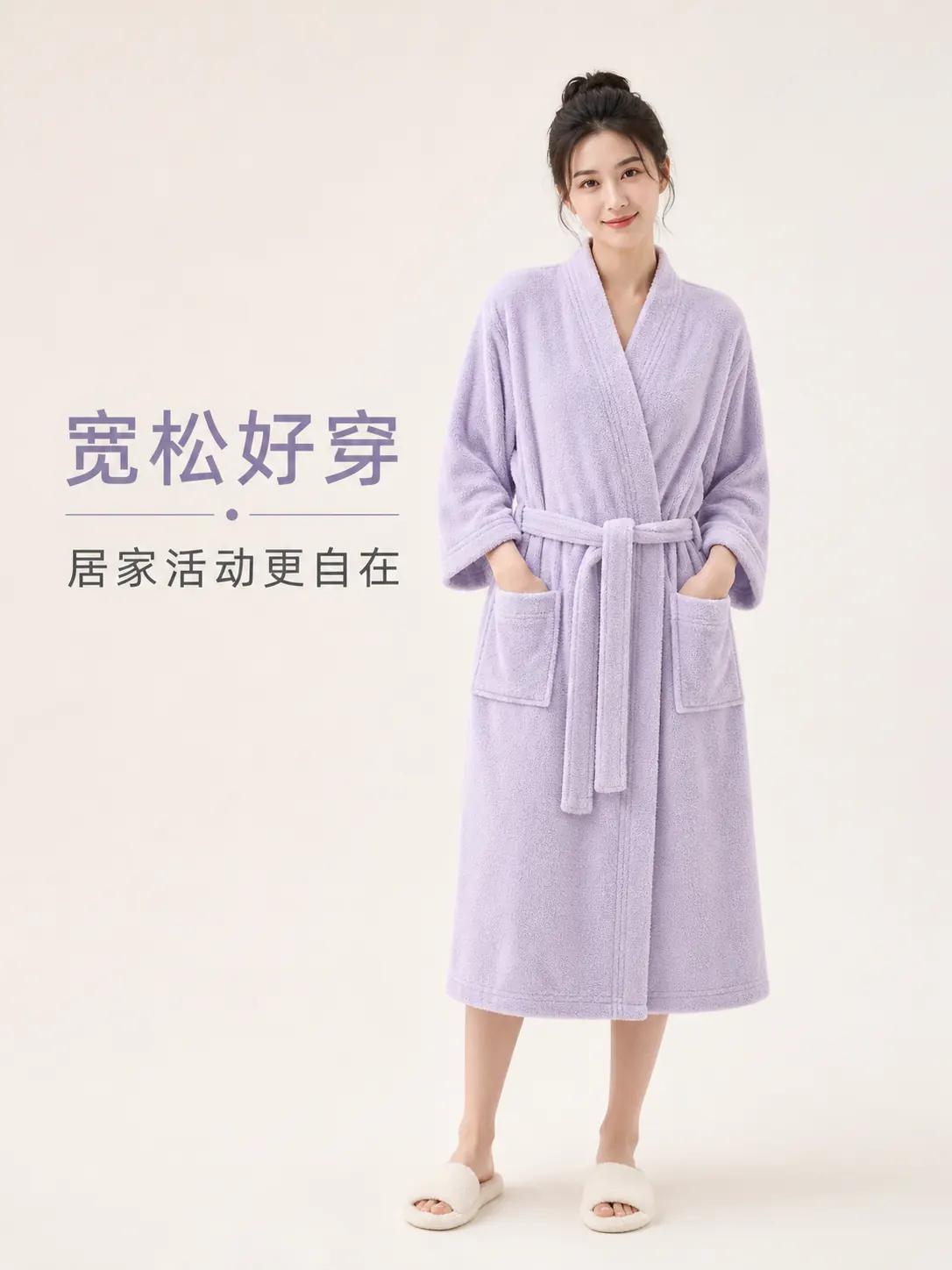 竹纤维浴袍产品图片